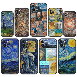 Custodia per telefono con stampa UV per iPhone 16 13 15 14 12 11 Pro MAX XR X SE XS 7 8 Plus Cover Capa di lusso Van Gogh Art expanstics Angel - Product Image 1