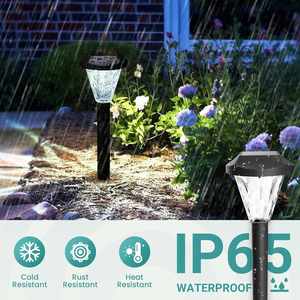 Lámpara Solar LED de Gran Capacidad, IP65 Impermeable, Decoración de Jardín para Exteriores, Batería AAA, Luz Cálida Regulable de 3500K - Product Image 3