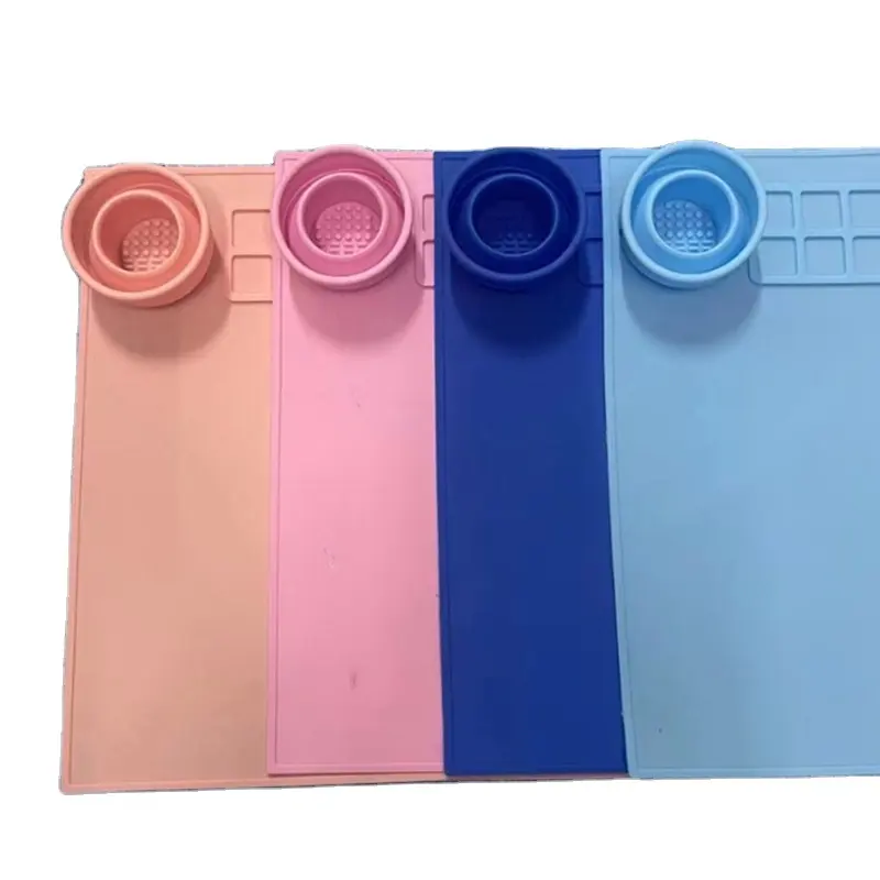 Silikon-Bastel matte mit leicht zu reinigender Tasse Silikon-Mal matte für Kunst handwerk und Kunst zeichnung