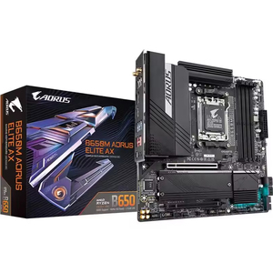 Placa base para juegos Ultra duradera GIGABYTES <span class=keywords><strong>B650</strong></span> AORUS ELITE AX para placa base DDR5 de pantalla múltiple - Product Image 1