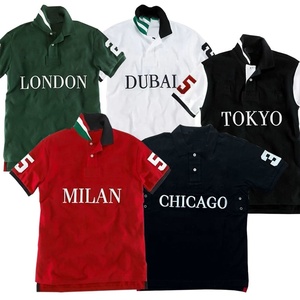 <span class=keywords><strong>Polo</strong></span> da Uomo Retrò di Design a Maniche Corte, <span class=keywords><strong>100</strong></span>% <span class=keywords><strong>Cotone</strong></span> di Alta Qualità con Ricamo Logo Personalizzato - Articolo di Grande Successo - Product Image 2