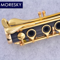 MORESKY BB Tone Clarinet 17 Keys Copper-NicKel Gold-plated Ebony Wood Customizable Made in China M62 (OEM)