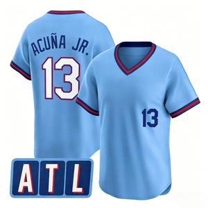 Maillot de baseball pour homme 2026 City, brodé, Ronald Acuna Jr, Ozzie Albies, Matt Olson, Austin Riley, Chipper Jones, livraison rapide - Product Image 5