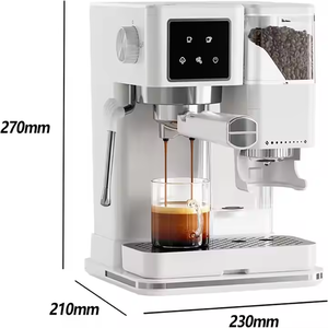 Cafetera Espresso Automática de 19 Bares con Control Digital, Pantalla Táctil, Molinillo Integrado, 2 Tazas, Uso Doméstico - Product Image 2