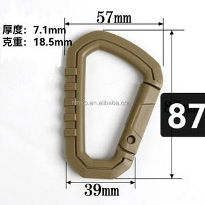 बाहरी सामरिक चढ़ाई के लिए निर्माता के डी-प्रकार का बकसुआ बैकपैक बाहरी हुक कैंपिंग उपकरण - Product Image 2