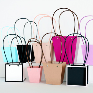 Toàn Bộ Bán Treo Hoa Bó Hoa Giấy Cầm Tay Giỏ Tươi Tăng Bao Bì Hoa Hộp Với Xử Lý - Product Image 2