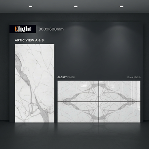 Stardust Smoke 800x1600mm Glossy Porcelain Floor And Wall <b>Tiles</b> Smoky Stone Design 80x160cm - Product Image 6