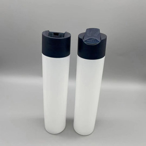 Flacon de luxe 250 ml en plastique HDPE mat cylindrique rond avec bouchon à disque pour gel <span class=keywords><strong>douche</strong></span>, shampoing et après-shampoing (8 oz) - Product Image 1