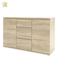 Commode à tiroirs avec poignée dissimulée sur mesure, style européen, commode de salon, 8 tiroirs, blanc, gain de place