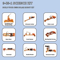 Kit de Robot Educativo Weeemake 9 en 1, kit integral de ciencia de ingeniería mecánica para aprendizaje