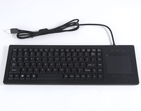Komputer Industri Baru Set Keyboard dan Mouse Touchpad Plastik 88-Tombol dengan USB 2.0 Plug and Play untuk Desktop