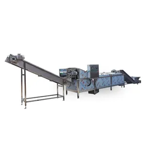 Seafood blanching machine coconut blanching machine screw blanching machine