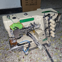 Machine à coudre domestique MEGASEW d'occasion, cœur PLC 6000 points/min, ceinture élastique, 302,28 chevaux, moteurs à broche 45-90 degrés, Asie