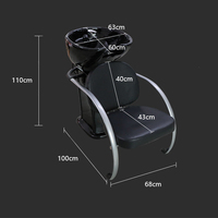 Nouvelle arrivée : fauteuil de lavage électrique pour salon de coiffure, bac à shampoing