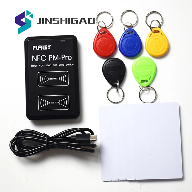 NEW PM-Pro IC/ID Duplicator ABS 13.56Mhz RFID Reader Writer NFC Full Decoding Card Copier 1-7m Reading Distance Windows ISO