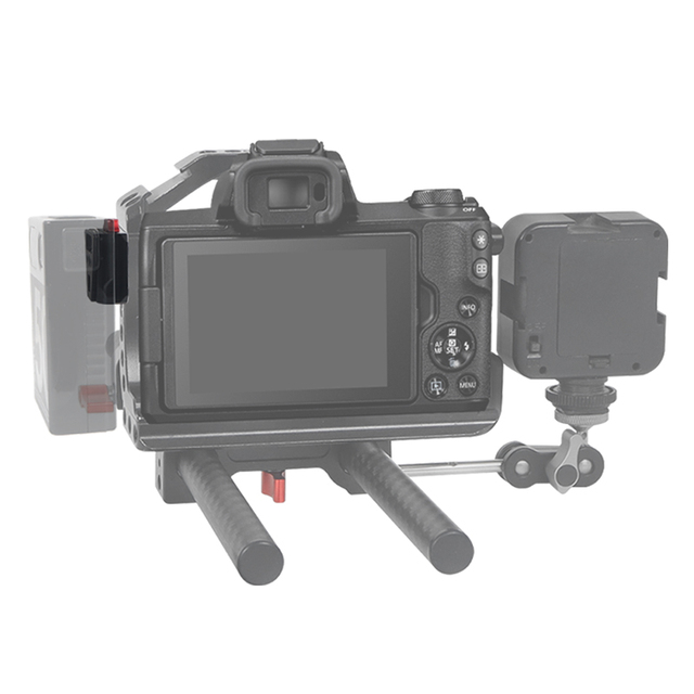Aluminum Alloy V-Lock Battery Mounting Plate Clamp Quick Release for ARCA Tripod Gimbal DSLR Camera V Mount Power Supply Bracket