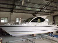 Bonne Performance 8.50m En Fiber De Verre Cabine Cruiser Bateau De Pêche De Luxe Sport Yacht Pour Vente