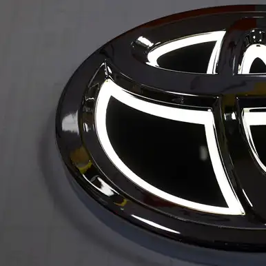 Lampu Dekorasi Mobil, 5D 3D 4D Logo Otomatis Bercahaya Led Eksterior Mobil Dimodifikasi Lampu Berjalan Siang Hari untuk/FORD/KIA/BENZ/Opel