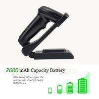 Escáner de Código de Barras Bluetooth 2D de Alta Calidad, Lector de Códigos QR PDF417 Aztec, Inalámbrico, Compatible con Sistemas Android e IOS