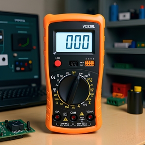 Vc830l ดิจิตอลมัลติมิเตอร์600V ความแม่นยำแบบพกพาสำหรับการทดสอบทางไฟฟ้าแบบ10A - Product Image 5