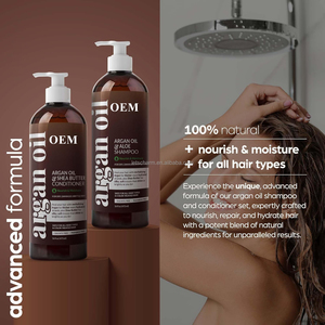 Juego de champú y acondicionador de aceite de argán sin sulfato <span class=keywords><strong>con</strong></span> queratina. Hidrata, repara y desafía el <span class=keywords><strong>frizz</strong></span> <span class=keywords><strong>para</strong></span> todo tipo de <span class=keywords><strong>cabello</strong></span>. Resultados similares al salón - Product Image 2