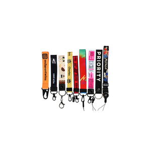 Customized Fashionable Hot Selling Trendy Practical Strong Durable Phone Name Card ID Nylon Lanyard with Lobster or Ring