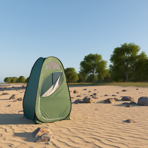 Tienda de Ducha Portátil DB Pop-Up Verde Militar Impermeable de Montaje Rápido para Camping, Playa y Viajes - Product Image 2