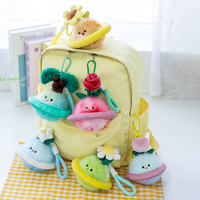 Porte-clés en peluche petite planète colorée, design créatif, décoration suspendue, logo personnalisé, jouets en peluche planètes de l'univers