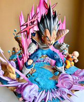 Estatua GK Vegeta Explosive Rush de Alta Gama - Figura Coleccionable de Dragon Ball Z, Escultura Artística de Resina Pintada a Mano con Gran Detalle