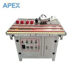 March expo promotion China PVC Portable Manual Edge Bander Curve And Straight Edge Banding Machine With Trimming