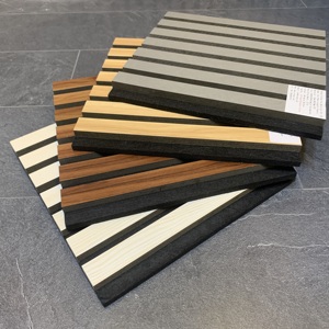 Panneaux acoustiques insonorisants autocollants, panneaux acoustiques en grille couleur <span class=keywords><strong>bois</strong></span>, vente en <span class=keywords><strong>gros</strong></span> aux <span class=keywords><strong>prix</strong></span> d'usine - Product Image 2