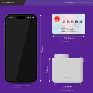 N99 Tuya WiFi 자동화 음성 제어 미니 슬립트 소형 몸체 숨겨진 무거운 운반 스마트 커튼 모터 - Product Image 3
