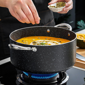 Olla Holandesa de Alta Calidad de 6 Qt con Tapa de Vidrio, Revestimiento Cerámico Antiadherente, Apta para Lavavajillas, Asas de Acero Inoxidable para Cocina de Gas - Product Image 6