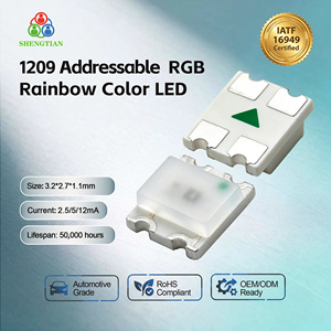 Chip LED RGB Indirizzabile SMD 1209 con IC Integrato WS2812B/SK6812 5V 5mA, Consegna Rapida, Prodotto per il Commercio - Product Image 1