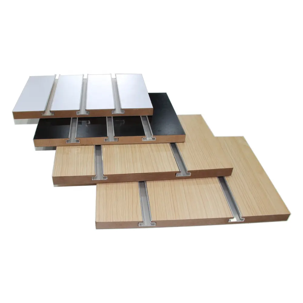 15mm 18mm Kleidungs stück Schmuck Display Stand Rack Board Kostenlose Farbe Melamin Holz Slatwall Panel