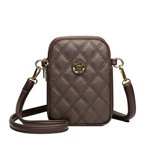 Women's Retro Mini Bag Fashionable Leather Crossbody Shoulder Strap with Zipper Closure <strong>Handy</strong> Cell Phone <strong>Holder</strong> - Product Image 3