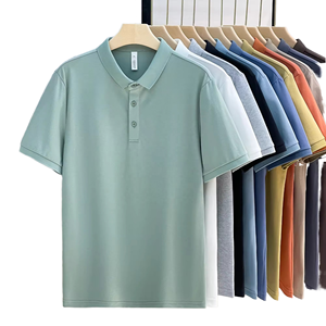 Camisetas de Algodón Tejido para Hombre, Personalizadas, de Alta Calidad, Antiarrugas, Lisas, Bordadas, Estampadas, Tallas Grandes, Casuales, para Golf - Product Image 1
