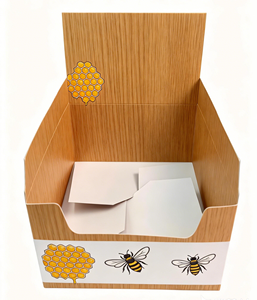 Boîtes de présentation personnalisées en carton blanc biodégradable et pliables pour l'emballage alimentaire du <span class=keywords><strong>sucre</strong></span>, avec gaufrage UV quadricolore et vernis laqué - Product Image 2