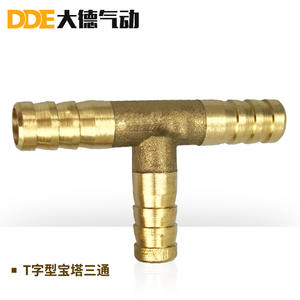 Raccords et connecteurs en cuivre massif pour tuyaux d'eau et flexibles de gaz, tête de pagode droite, 6/8/10/12/14/16/19 mm - Product Image 1