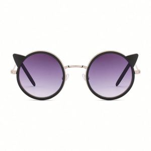 Gafas de Sol Redondas para Niñas, Diseño de Orejas de Gato, Moda 2020, Venta al Por Mayor - Product Image 4