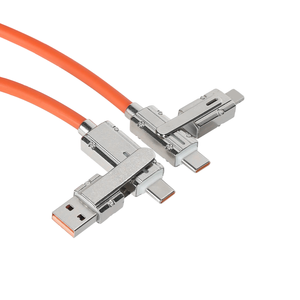 Nueva llegada multifunción Usb Cables Travel Car 4 en 1 <span class=keywords><strong>Cable</strong></span> <span class=keywords><strong>de</strong></span> <span class=keywords><strong>datos</strong></span> al por mayor <span class=keywords><strong>Cable</strong></span> USB <span class=keywords><strong>de</strong></span> carga rápida con 1M Tpye C - Product Image 2