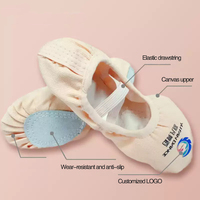 Chaussures de danse chinoises à semelle souple pour filles, chaussures de ballet à griffes de chat, tige en toile, nouveau modèle rose, laçage gratuit, design d'entraînement