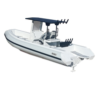 Bateau de pêche RIB en aluminium durable Orca Hypalon 700 de 23 pieds en mousse