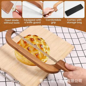 Wooden <b>bread</b> and toast saw, sandwich baguette saw, wooden <b>knife</b> saw, household <b>bread</b> slicer, kitchen tool - Product Image 3