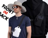 Sac bandoulière personnalisé en polyester, impression logo OEM, sac de poitrine transversal, petit sac promotionnel pour cadeaux et branding