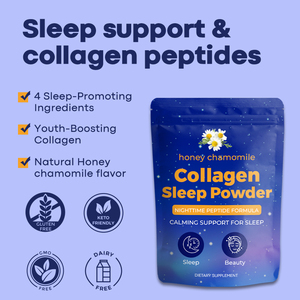 OEM melatonina integratore in polvere con L-teanina buona notte collagene in polvere integratore per la bellezza di collagene peptidi in polvere - Product Image 2