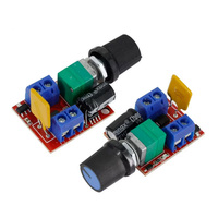 Mini Controlador de Velocidad de Motor PWM DC 3V 6V 12V 24V 35V, Módulo Interruptor Ultra Pequeño, Regulador de Intensidad LED 5A