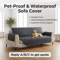 Housse de canapé matelassée imperméable pour animaux domestiques, chiens, avec dos antidérapant pour protéger les meubles de luxe, housses de canapé lavables