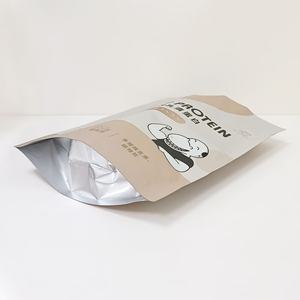 Meilleures ventes de pochette debout à fond carré étanche à l'humidité avec fermeture à glissière en matériau laminé sac d'emballage vide pour protéines de lactosérum - Product Image 6