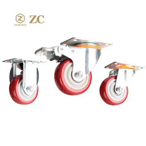 3 "3 इंच के pकठोर शीर्ष प्लेट कैस्टर ट्रॉली वर्कबेंच व्हील निर्माता के लिए भारी-शुल्क कैस्टर व्हील निर्माता के लिए - Product Image 2